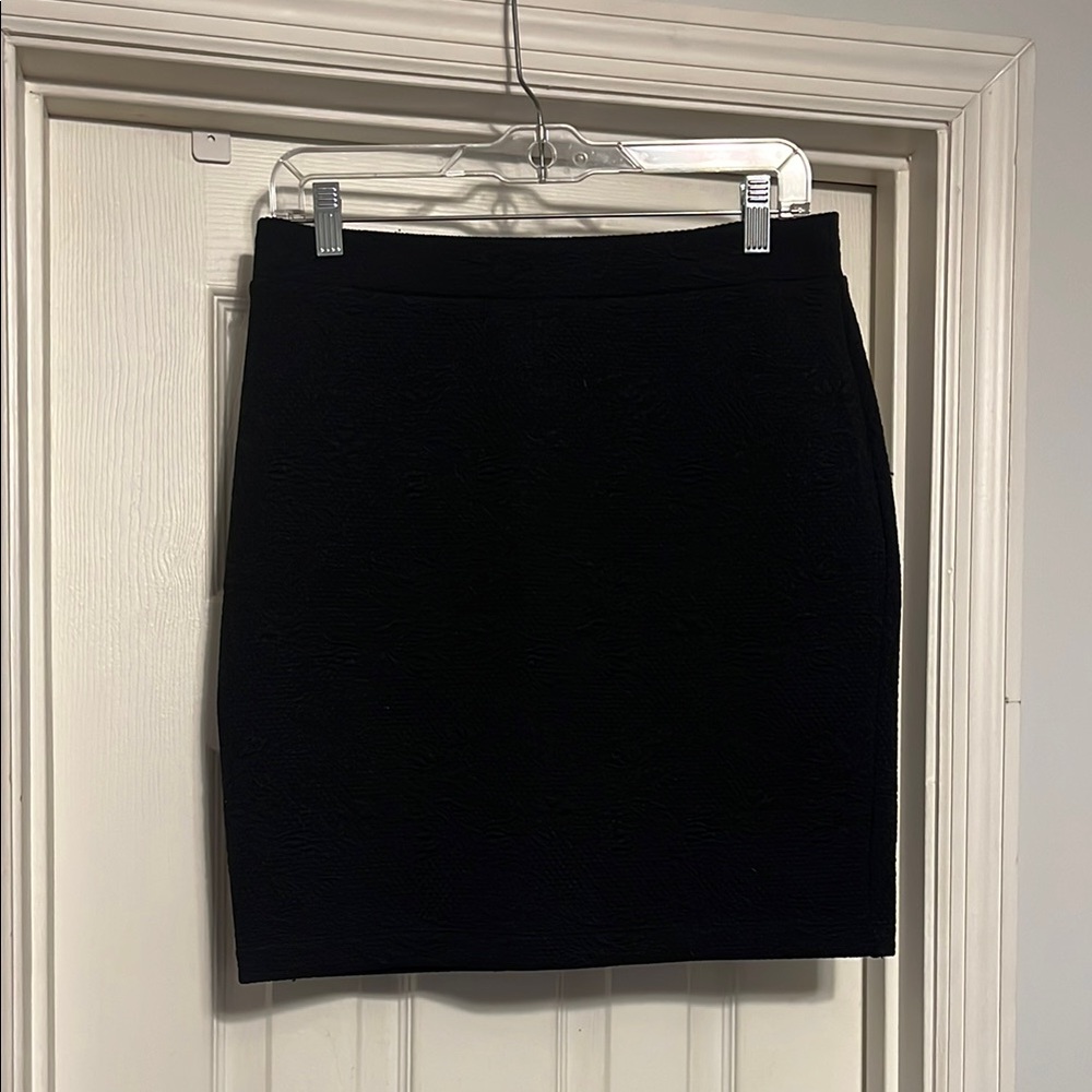 LOFT Black Pencil Mini Skirt for Work